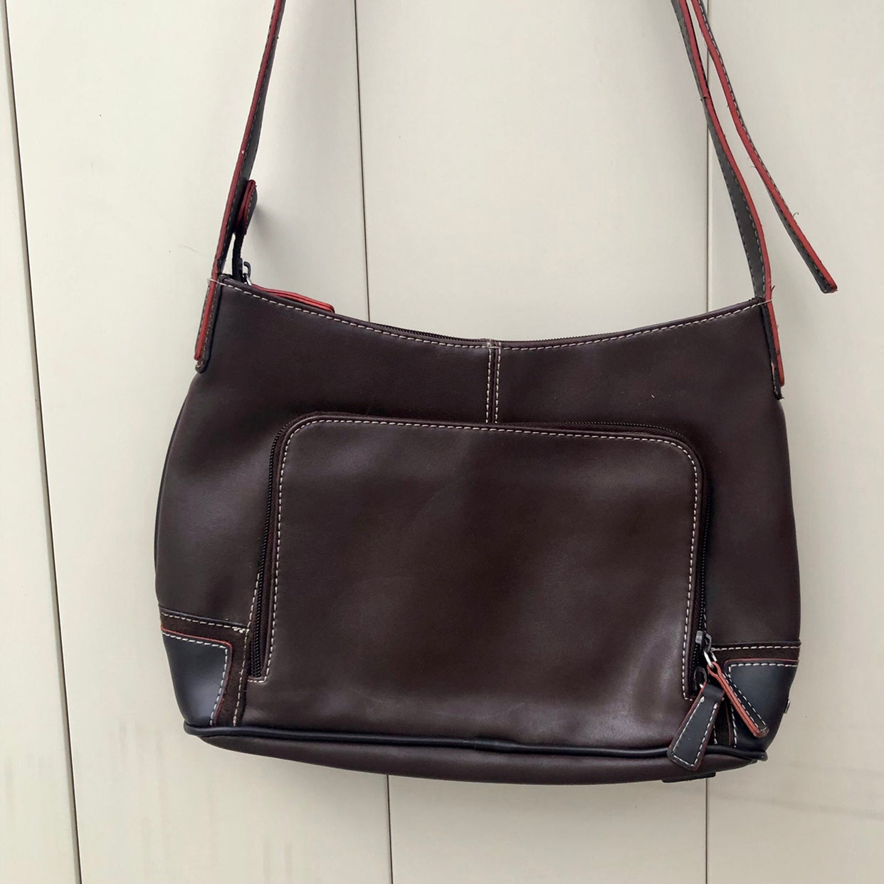 Brown Leather Crossbody Bag/Purse