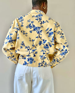 Yellow & Blue Floral Jacket