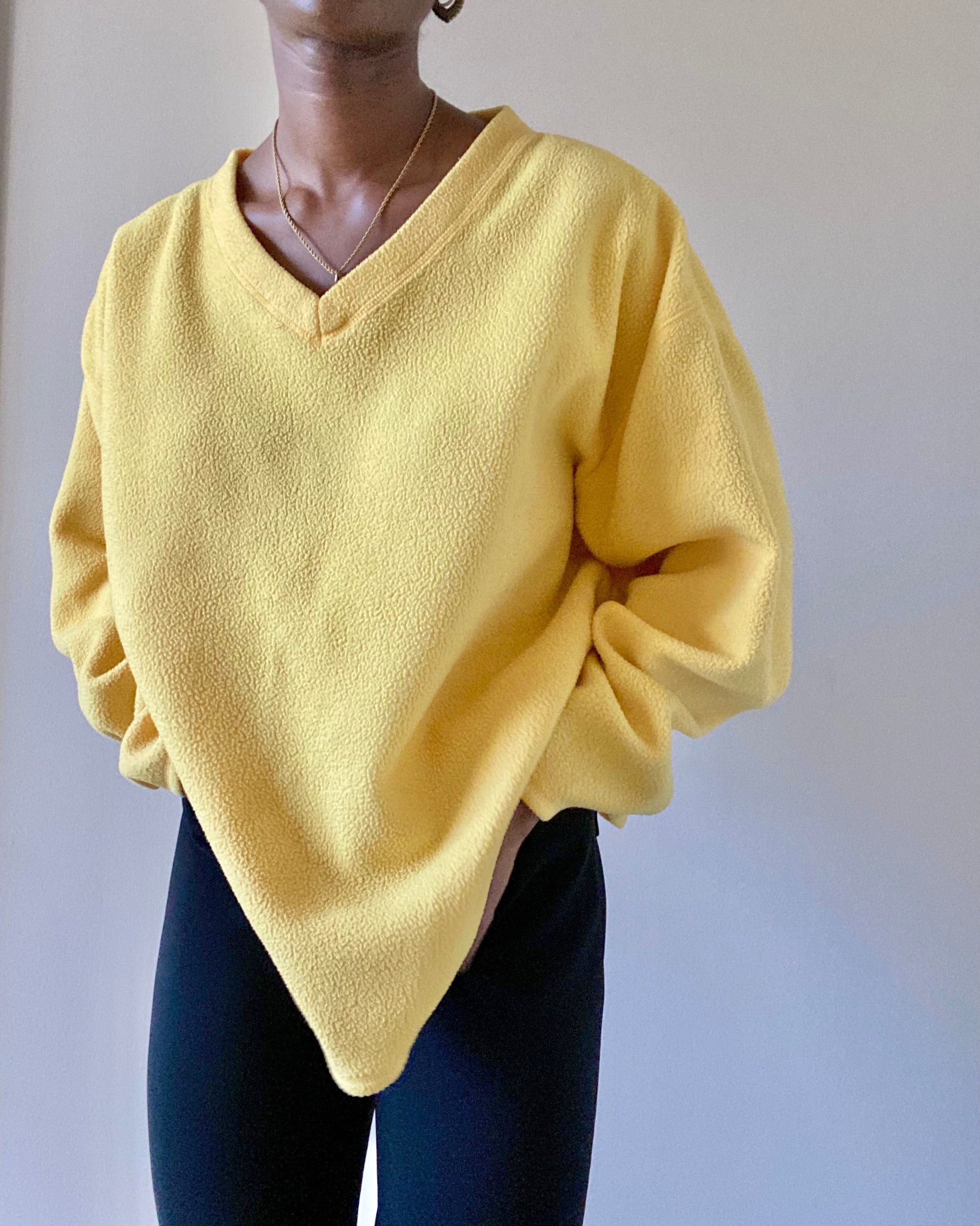 Soft Plush Yellow Pullover Sweater